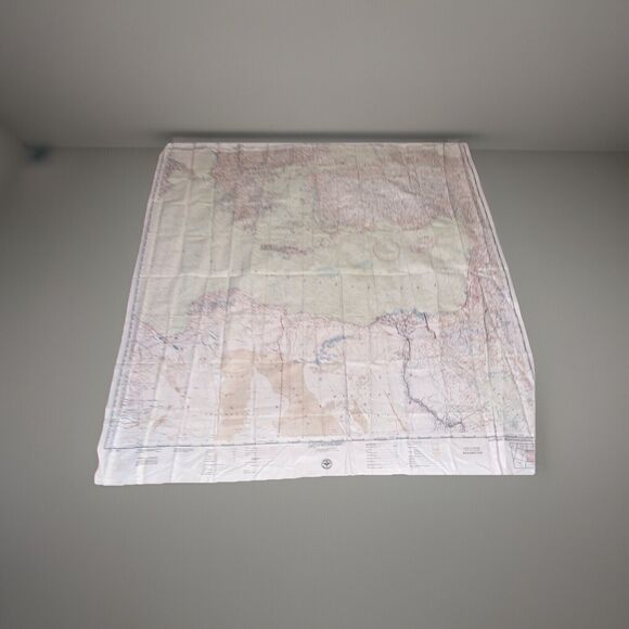 US Air Force Aeronautical Chart Service Cloth Map 1950 CL300 E & W Mediterranean - Picture 8 of 10